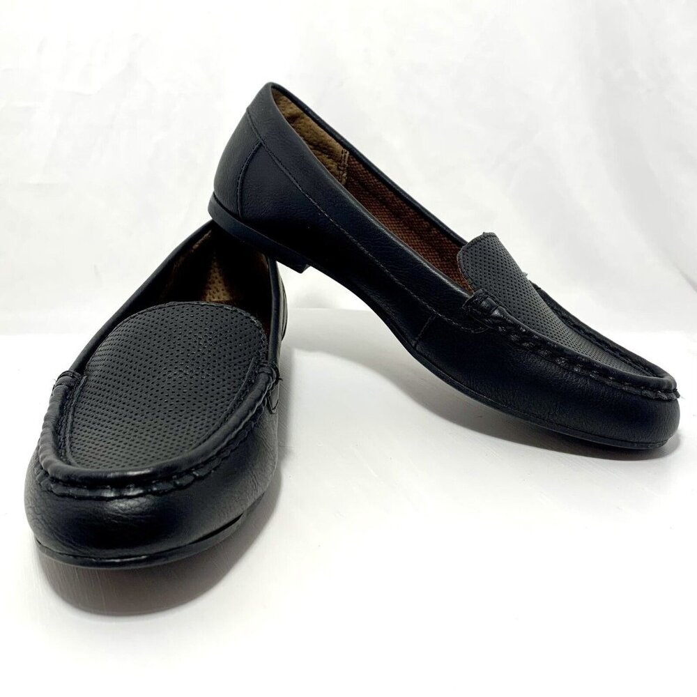 BOC Born Concept - Womens Jana Loafers Size 6M Black Slide On Shoes EUC